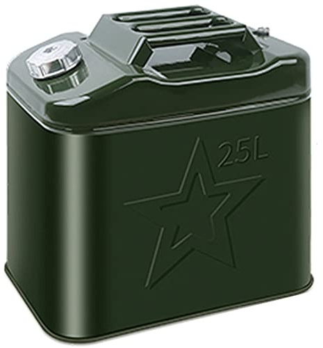 CHUNTIANMEI 10l, 20l, 25l, 30l, 35l,40l, 50l, 60l Benzinkanister Metall Verdicktem, Tragbarer Kraftstoff Kanister, Transport/lagerung/Reisen/Camping/benzindiesel,25L