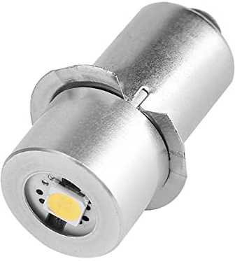Akozon Bombilla de antorcha LED Reemplazo de bombillas Bombilla LED para Linternas 1pc P13.5S 1W Linterna Torchfoco led Lámpara de energía Bombilla de luz de trabajo (4.5V)