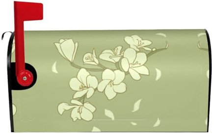 Cartoon-Begonien-Briefkasten-Abdeckung, Briefkasten-Abdeckung, Briefkasten-Abdeckung für Garten, 53,3 cm L x 45,7 cm B, 25,5 x 21 cm
