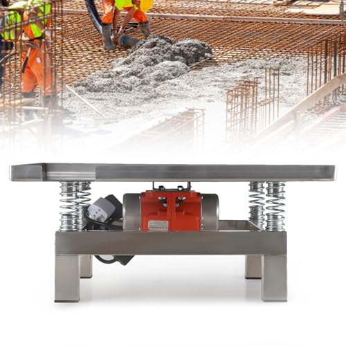 json2xml Elektrischer Rütteltisch für Beton – Entfernen Sie Blasen und schütteln Sie Niederschlag mit dem Tisch-Vibrationstester, Edelstahlkonstruktion, bis zu 3600 Vibrationen/Min,35 * 35cm