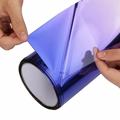 WEbjay TöNungsfolie Auto 250x20cm Gradient Truck Car Sun Visor Strip Tint Film Front Windshield Solar Protection Film UV Shade Car Accessories ScheibentöNungsfolie Auto(Golden)