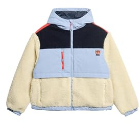 Superdry Damen Kapuzen-Fleecejacke