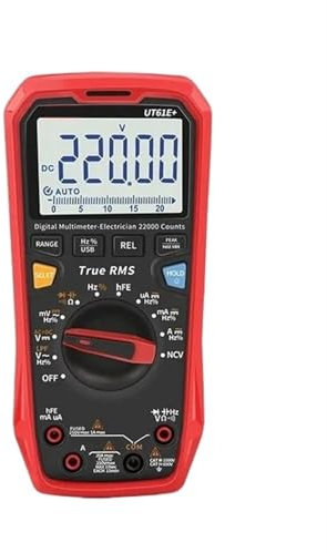 Testeur de Condensateur, Multimètre intelligent à affichage numérique UT61E+ True RMS Testeur de tension AC DC haute précision 1000 V 22 000 points,Équipement de test électronique