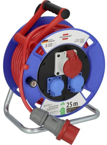 Brennenstuhl Kabeltrommel 25 m Rot CEE-Stecker 16 A 5polig m IP44