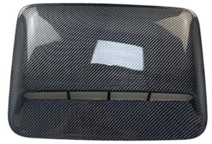 MJXTSUTH Auto Hauben-Lufthutzen-Abdeckung für BMW I8 2019-2025,Luftstrom-Einlassabdeckung Motorhauben Entlüftungsaufkleber Dekorative Zubehör,A2-Large air Vents Carbon Fiber