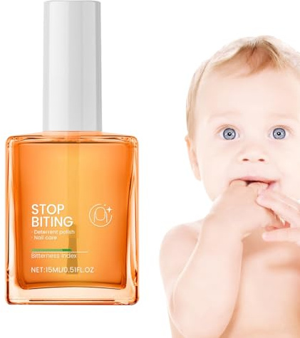 Kids Anti Nail Biting,Repelente Sabor Amargo Para Uñas Infantiles | Aceite Fortalecedor y Crema Hidratante para Dejar de Morderse Uñas - Prevención Chuparse Dedo Adultos y Bebés