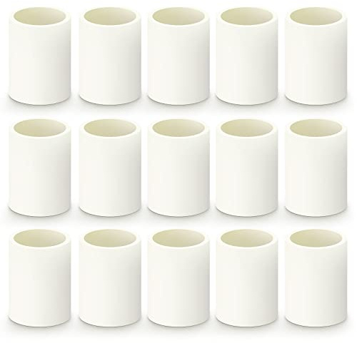 GASHER 15Stück PVC Rohr Fitting 25mm PVC Kupplung Möbel Grade Rohr Muffe Fittings, für Haus oder Industrie
