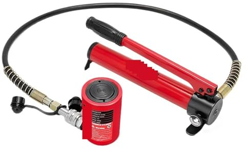 Ariete idraulico, Cilindro idraulico di tipo corto RSC-1050 Cric idraulico con potenza di 10T Corsa di 50mm per uso a lungo termine(RSC-1050 with CP-180)