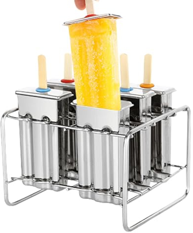 Moules de crème glacée - Accessoire de congélateur de cuisine à domicile, Moules de réutilisables | Les fabricants de friandises surgelées en métal avec porte-portefeuille pour la crème glacé