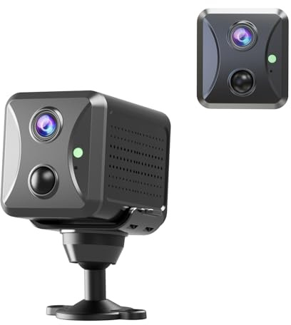 PABXTATU 4G LTE Hidden Spy Camera, Cellular Security Cameras Wireless Indoor with 4G SIM Card (No WiFi) with Motion Detection, Night Vision, 2-Way Talk & Siren, Phone App Remote Control