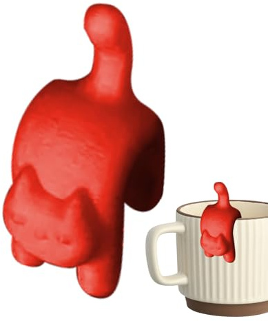 Tea Bag Hanger - Cat Shape Portable Reusable and Fun, Tea Bag Holder, for Men, Home, Studio, Travel, Home, Office, Home, Kitchen,