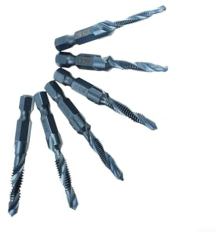 Jeu de tarauds à filetage métrique – Revêtement M10 pour outil de taraudage HSS avec étui de rangement pour cuivre, laiton, aluminium et acier doux (sac)