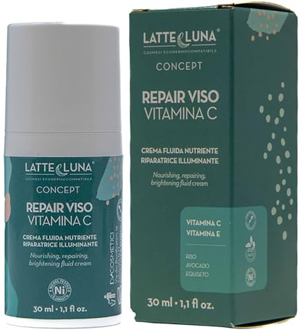 LATTE E LUNA - Serum Gesicht Vitamin C - Vollmundiges und extra trockenes Serum mit Antioxidationsschutz
