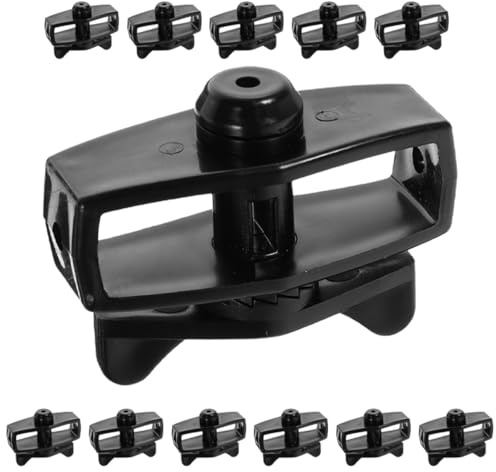 MAGICLULU Lot de 12 Tendeurs de Câble Métalliques Noirs, Outil Pratique pour Tendre Fil de Clôture Jardin, Clips Câbles Robustes Multifonctions pour Installation Stable et Usage Extérieur