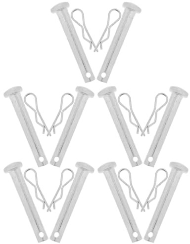 NIYANGLE 10 Sets Scaffold Locking Pins with Carbon Steel Galvanized Material, Secure Connection and Versatile Application for Construction Sites and Bridges, Silver Quick-release Fixing