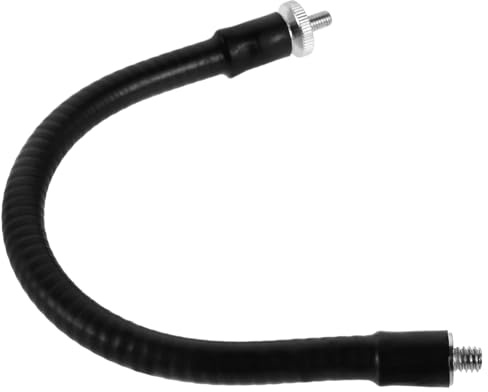WATIIFUFU Flexibler Metall Mikrofon Schwanenhals 25cm mit M5 zu 1/4 gewinde Einfache Montage und Biegsamer Mikrofonhalter für Studio und Aufnahmeanwendungen