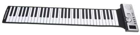 MENDUNER Roll Up Piano, Faltbare Digitale Tastatur, 61 Tasten, 128 Klangfarben, 128 Rhythmen, 30 Demolieder, mit MIDI Ausgang, Aufnahmefunktion, Duale Tastatur, for Anfänger und Schüler