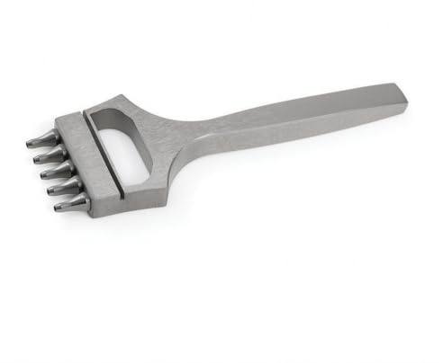 Jinhxofs Perforadora con Cabezales Intercambiables Preciso Perforadora Cuero Metálico Sacabocados para Marroquinería, 3 2mm