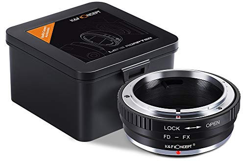 K&F CONCEPT FD to FX Lens Mount Adapter, Compatible with Canon FD FL Lens and Compatible with Fujifilm Fuji X Mount Mirrorless Cameras