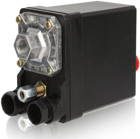 Vertikale Einlochmontage Druckschalter Luftkompressor Druckschalter Steuerventil 380V 75~175psi für Luftkompressor