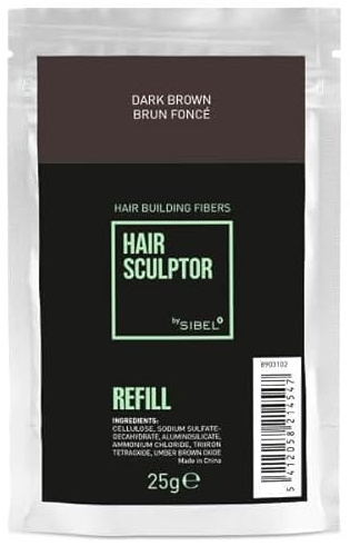 Sibel Hair Sculptor Hair Building Fibers Dark Brown Refill 25gr