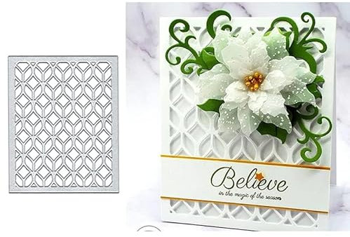 Grid Frame Metal Die Cuts, Grid Frame Cutting Dies Cut Stencils DIY Scrapbooking Cards Decorative Embossing Paper Dies for Album Card Scrapbooking Making
