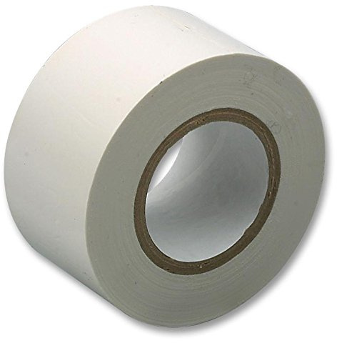 Ruban isolant blanc 38 mm x 20 m, ruban isolant électrique, quantité x 1 | Ruban en PVC 3820 W