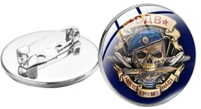 Russische Luftwaffen-Brosche, Anstecknadel, Airman-Schild, Glas-Cabochon-Brosche, Militär-Serie, Abzeichen für Tasche, Hut, Kleidung, S, Messing
