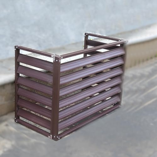 Versátil soporte aire acondicionado exterior, práctica cubierta de aire acondicionado de aleación de aluminio,rejilla para aire acondicionado,resistente y duradero,fácil de instalar,reducción de ruido