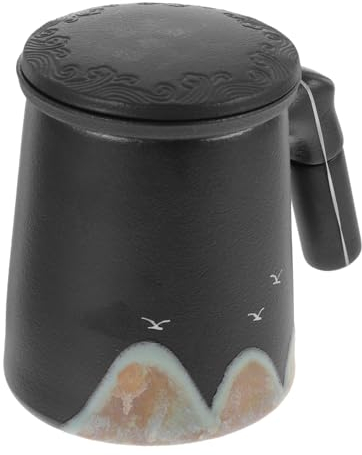 Cabilock Tasse À Thé À Séparation Deau Avec Infuseur En Porcelaine Pour Les Amateurs De Thé Au Bureau Et À La Maison