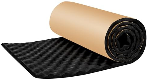 Pamatio 20MM 50cm x 100cm Dämmmatte selbstklebend Auto Schallschutzmatte Dämmung Isolierung Schallschutz schaumstoff selbstklebend Akustikschaumstoff Isolierung Dämmplatten Baumwolle