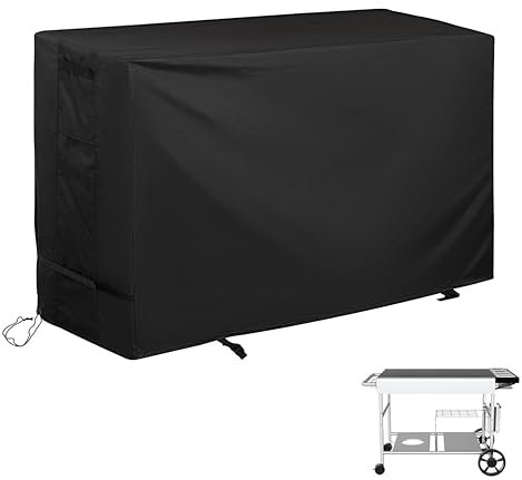 Starcrew Pizza Oven Table Cover for BBQMall Pizza Oven Table Cart, Outdoor Grill Cart Cover for GRILL FORCE Pizza Oven Stand/Pizza Topping Station