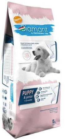 Cennamo Diamant Puppy & Junior natürliches Huhn für Hunde, 15 kg, Trockenfutter für Hunde, ohne Getreide, hypoallergen, hohe Energie, Getreidefrei, Variety-Pack, hoher Protein