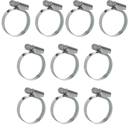 Masterpart Jubilee Type Worm Drive Hose Clamp Clips 20 – 32mm Stainless Steel Pack of 10