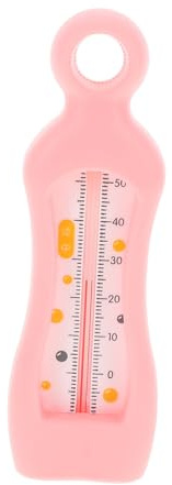 Vaguelly Babybadewannen Thermometer für Babys und Kleinkinder Tragbares Badezimmer Wasserthermometer aus Pp Rosa zur Genauen Messung der Badetemperatur Sicher für Neugeborene für Badezeit