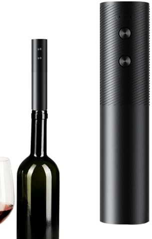 Duroecsain Abrebotellas de vino eléctrico, abridor de botellas de vino automático, Sacacorchos automático para abrelatas, Abrebotellas de vino eléctrico recargable, extracción automática de