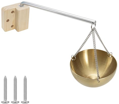 Sporgo Aroma Schüssel Sauna: 12cm Sauna Aromatherapieschüssel Edelstahl Sauna Schale, Saunaschüssel Hängend Sauna Verdampferschale, für Saunaöle, Spa Behandlungen und ätherische Öle - Gold