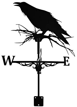 Banderuola segnavento in Metallo, indicatori di direzione del Vento, banderuole con Silhouette di Aquila e Barca a Vela, banderuole segnavento per Esterni, capannoni, Cortili, giar