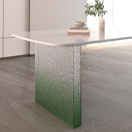 1 st Akryl Bordben, Set Moderna Flytande Skrivbord Ben, DIY-projekt, 8mm Tjock Panel för Stabil Stöd för Matsals- och Soffbord(Green,60x70cm/24x28in)