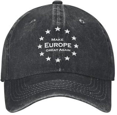 YUHUPMXAV Rendi L'Europa Grande di Nuovo Sole Cappello da Baseball Europa Coppia Casual Donne lavate Cappello da Camionista Design Caldo Cappelli da Baseball da Tennis Regalo