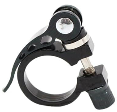 Sattelstützen-Sattelklemme für Fahrräder mit Schnellspann-Mechanismus, Aluminiumlegierung, für 27,2 mm, 28,6 mm Sattelstütze (25,4 schwarz)