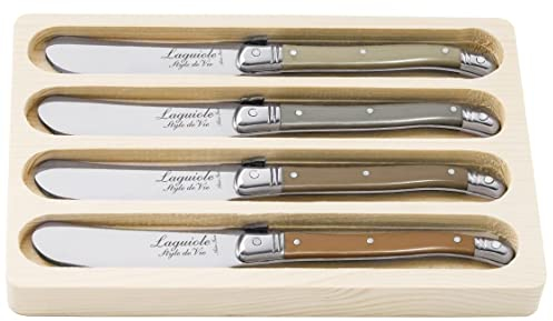 Laguiole Style de Vie Buttermesser Premium Line, 4-teilig, Treasure
