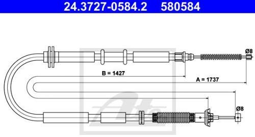 ATE 24.3727-0584.2 - Amplificatore per freni