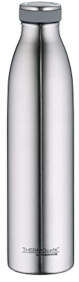 THERMOcafé by THERMOS TC BOTTLE stainless steel mat 1,00l, Isolierflasche aus Edelstahl, kohlensäurefest, 12h heiß 24h kalt, Auslaufsicher, für Schule, Unterwegs & Büro