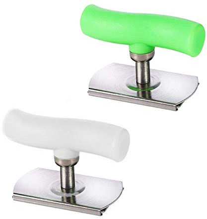 Glasöffner Verstellbar, 2 Pcs Deckelöffner Manuell, Dosenöffner Verstellbar, Dosenöffner Glasöffner für Küche Restaurant Bar Party mit Arbeitsersparnis, 6,7*8,5*4,2cm(Grün, Weiß)