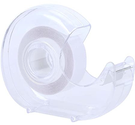 Nastro di Moda, Nastro Biadesivo per Abbigliamento e Corpo, Colore Trasparente Trasparente per Tutte le Tonalità della Pelle, 16,4 Piedi(1.6cm*5M)