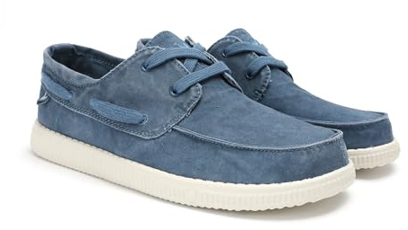 WALK IN PITAS | WP150 Boat Washed | Mocasines de Hombre | Azul 44