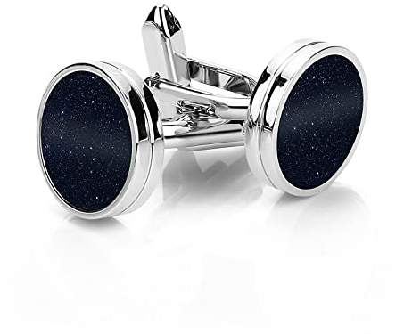 Manschettenknöpfe Herren Klassische Edelstahl Manchettenknoepfe Smoking Schwarzer Stern Hemd Accessoires Business Bräutigam Hochzeit Luxus Manschettenknöpfe Herren Cufflinks for Men