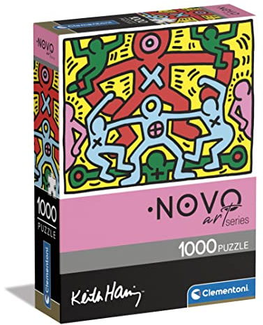 Clementoni- Keith Haring Haring-1000 Pezzi Adulti, Arte, Puzzle Quadri Famosi, Made in Italy, Multicolore, 39757