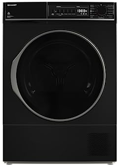 Sharp KD-ROHB8GBA+++-DEWärmepumpentrockner/C / 8 kg / 15 Programme inkl. 30 min Kurzprogramm/BubbleDrum-Schontrolmmel mit LED-Trommelbeleuchtung/Ablaufschlauch/Schwarz